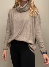 Dylan Tan Cowl Neck Sweater Photo 0