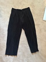 Nordstrom Rack Plisse Crinkle Texture Black Pants Photo 0