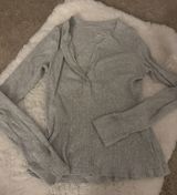 grey henley long sleeve Photo 0