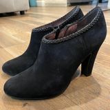Tahari Rosalee Black Suede Leather Heel Bootie Size 6 Photo 0