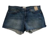NWT Madewell blue denim relaxed short Photo 0