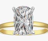 18K Gold Plated Sterling Silver 2 Carat Cubic Zirconia
Solitaire Engagement Ring Photo 0