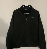 Patagonia Full Zip Fleece Pullover Jacket Lightweight Fuzzy Warm Soft Black L Photo 0