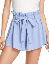 Romwe Light Blue Shorts Photo 0