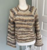 Universal Thread Women's Brown Chunky Knit Rolled Hem Boxy Sweater Small Photo 0