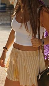 American Eagle Outfitters Striped Short Photo 0