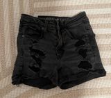 American Eagle Black Jean Shorts Outfitters Photo 0