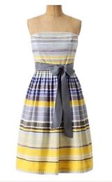 Anthropologie Maeve paraiso strapless dress Size 4 Petite Photo 0