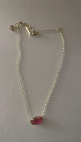 Kendra Scott Gold And Pink Necklace Photo 0