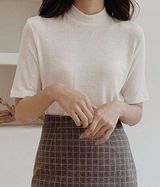 Sag Harbor  Mock Neck Sweater Tee Shirt Photo 0