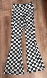 Checkered Flare Pants Photo 0