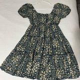 Floral Women’s Dress in Blue and Cream Photo 0