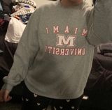 College Sweater ! Gray Size M Photo 0