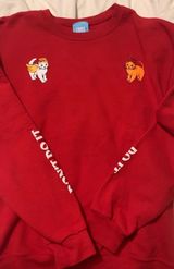 Emma Chamberlain Merch Red Crewneck Photo 0