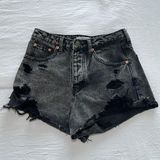 Black Denim Shorts Photo 0