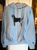 Black Dog Light Blue Hooded Sweatshirt Photo 0