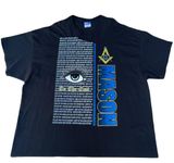 Vintage George Mason University Virginia Black Blue Graphic T-shirt Photo 0