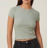 The One Organic Rib Crew Short Sleeve Tee Photo 0