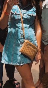 SQUEEZE JEANS Denim Dress Size M Photo 0