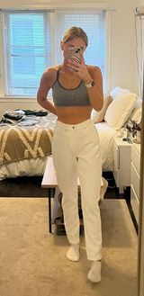 White High Waisted Jeans Photo 0