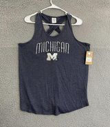 Rivalry Threads University of Michigan Shirt Women L Heather Blue  Tank Top Photo 0