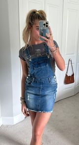 Denim Overall Dress Photo 0