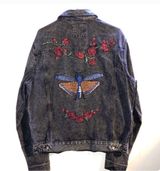 BDG Moth and Rose Denim Acid Washed Jacket Photo 0