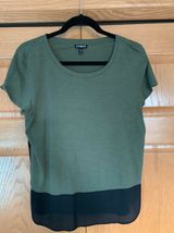 EXPRESS Green And Black  Shirt Photo 0