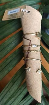 Stackable Midi Ring Set Gold Photo 0