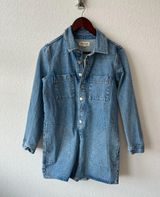 Madewell Women's Denim Longsleve Romper NWT Photo 0