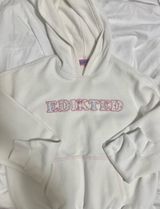 White and Pink Edikted Hoodie Photo 0