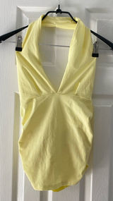 zara yellow halter top Photo 0