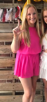Hot Pink Romper Size M Photo 0