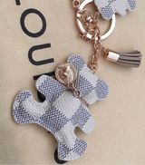 Teddy Bear Keychain White Photo 0