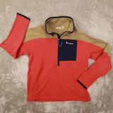 Cotopaxi Women's 1/2 Zip Fleece Pullover Orange/Tan/Blue Jacket Sweater Size M Photo 0