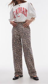 Topshop leopard print jeans Photo 0