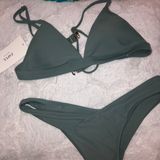 Zaful Olive Green Bikini Set Photo 0