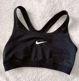 Black White Logo Women’s Sports Bra Photo 0