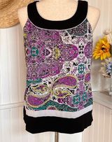 AB Studio Abstract Print Multicolored Top Photo 0