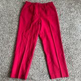 Pendleton  Vibrant Red Wool Women's Trousers size 14 Photo 0
