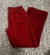 Burnt Orange Corduroy Wide Leg Pants Photo 0