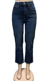 Point Sur J Crew High Waist Shoreditch Straight Cropped Blue Jeans Womens 27 Photo 0