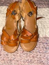 Rue 21 Tan / Brown Wedge Sandal Photo 0
