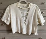 Truly Madly Deeply Slit Crop Top Photo 0