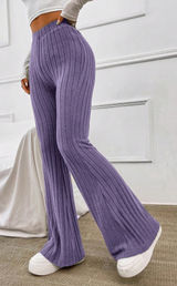 Ribbed Bell Bottom Pants Photo 0
