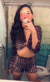 Boohoo Cheetah Print Crop Top Photo 0