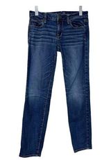 American Eagle AEO Jeans Super Stretch Skinny Mid Rise Women's Size 8 Short Photo 0