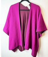 Chico's  Womens Reversible Button Detail‎ Ruana Small/ Medium Photo 0