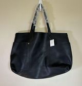 Urban Outfitters Large Purse Tote Shoulder Bag 100% Polyurethane Leather Black‎ Photo 0