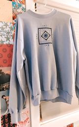Vintage Embroidered Crewneck Blue Size L Photo 0